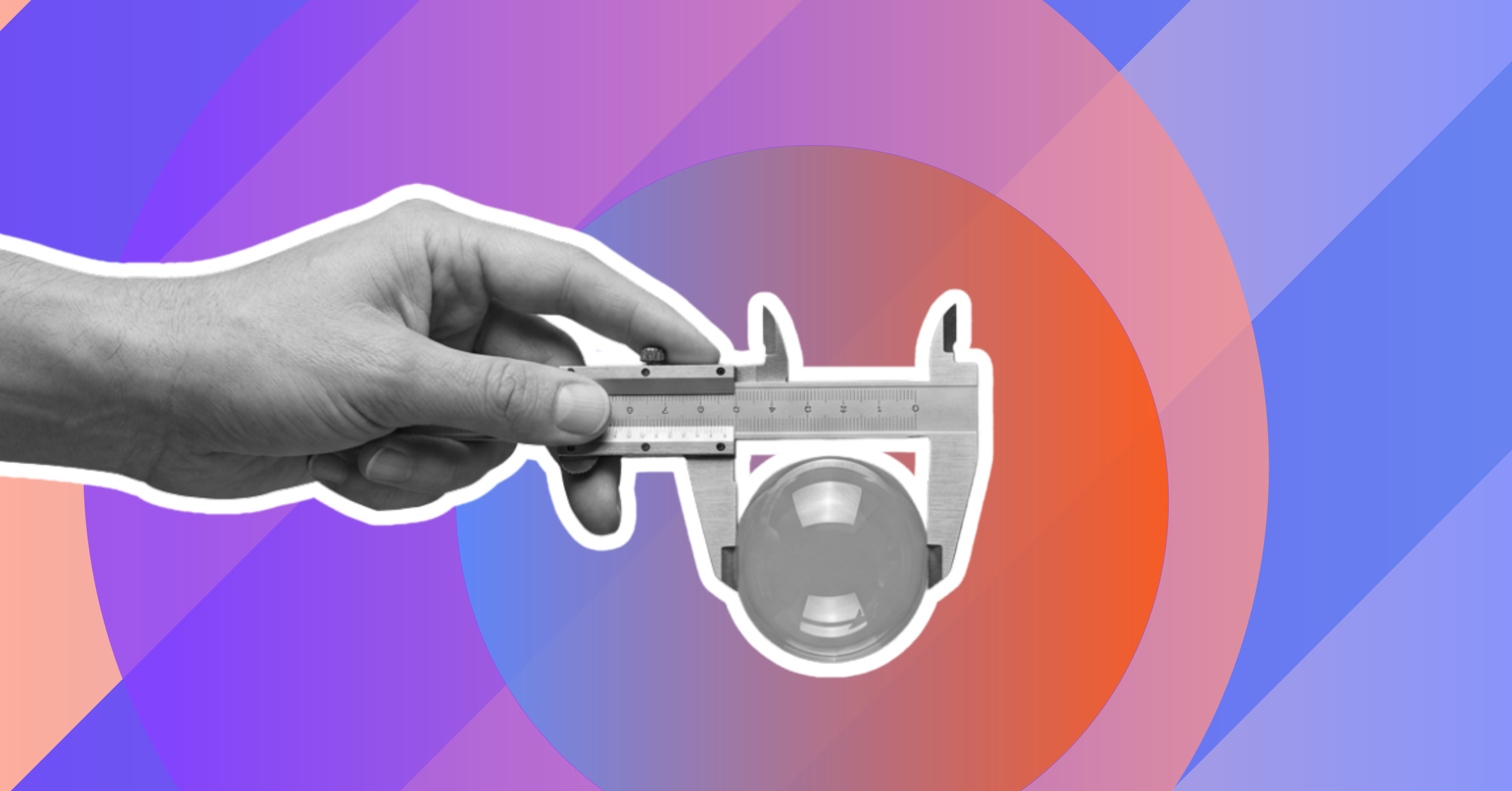 Illustration du benchmark interne de rémunération : un pied à coulisse symbolise la mesure et la comparaison des rémunérations.